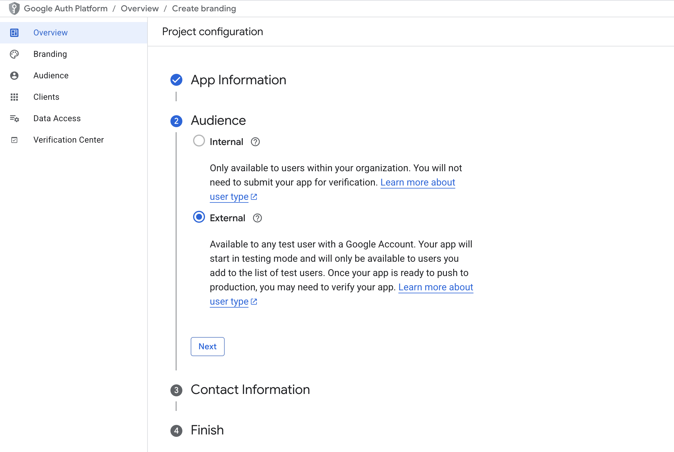 Google Authentication Integration