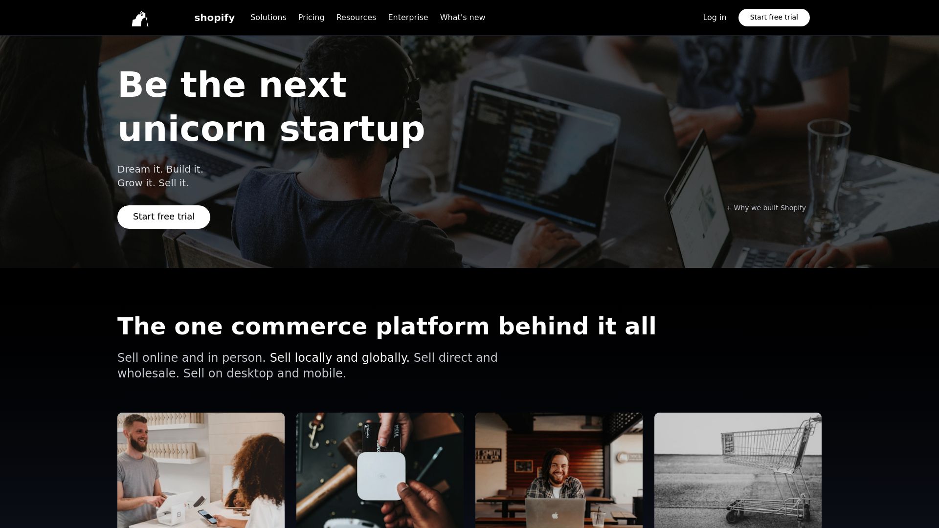 Shopify Com Clone — built with Capacity