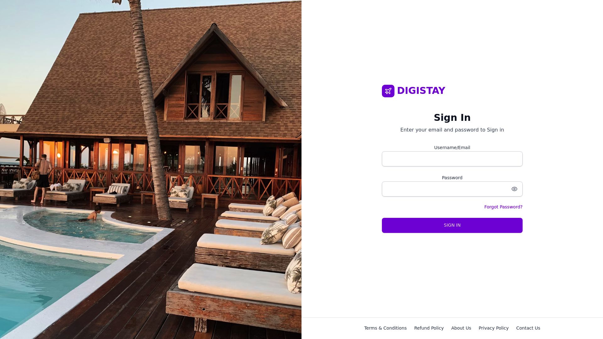 Hotel Digistay Co In Clone — built with Capacity