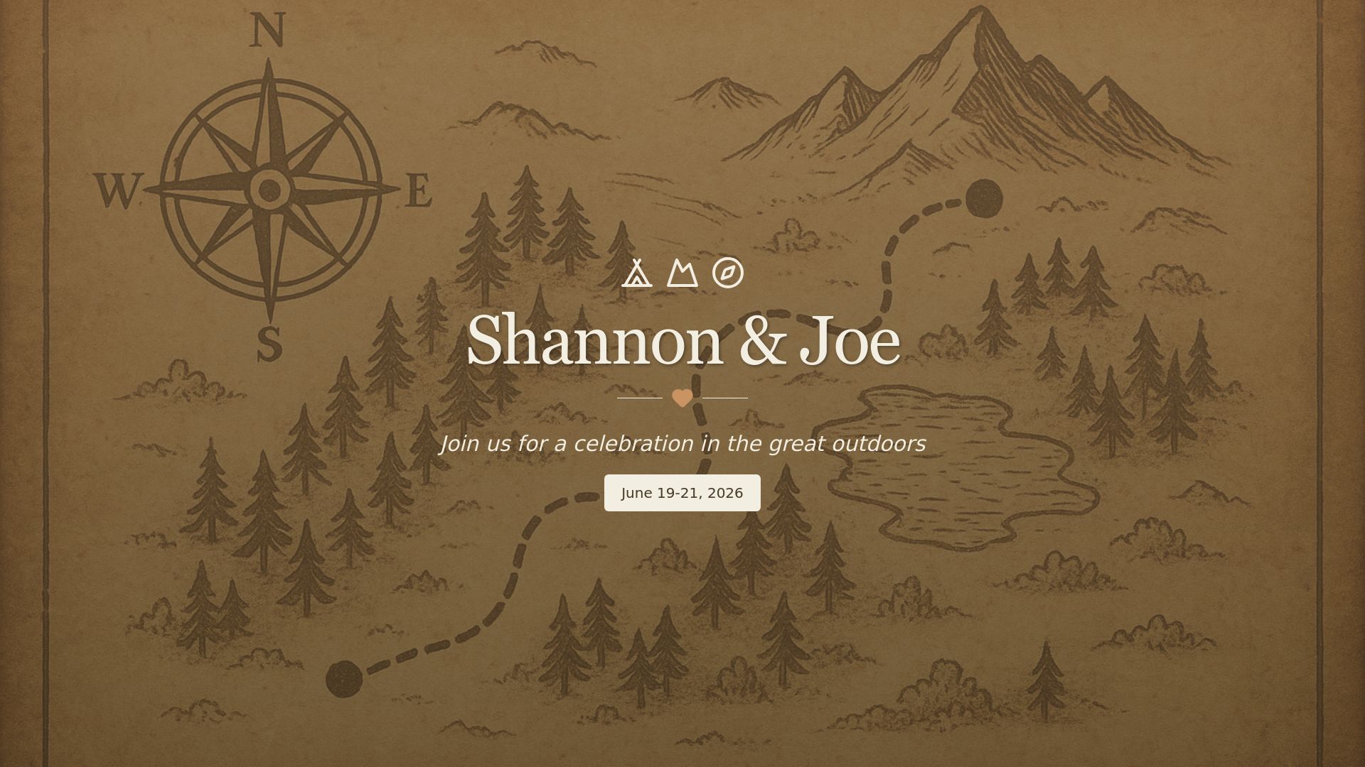 Retro Camping Wedding Guide — built with Capacity