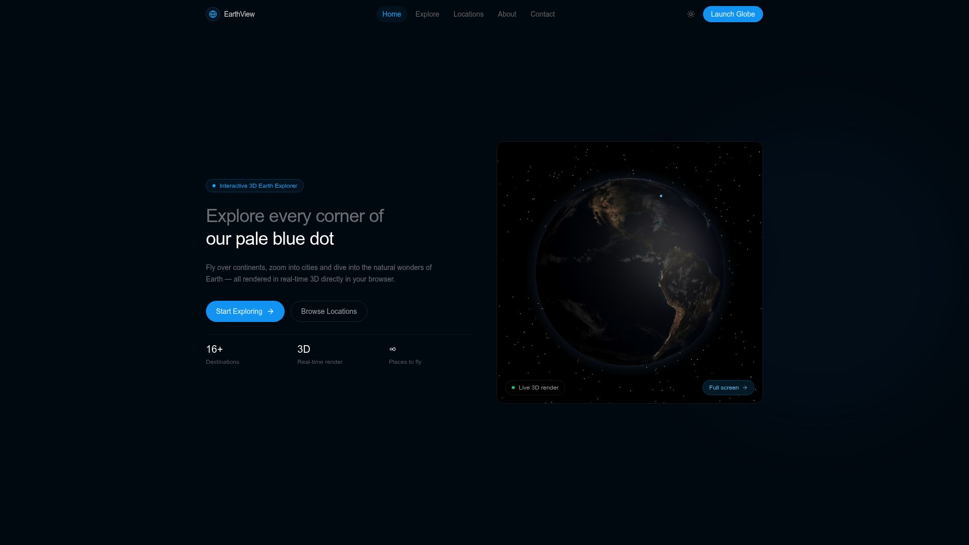 Earth Explorer Three D — built with Capacity