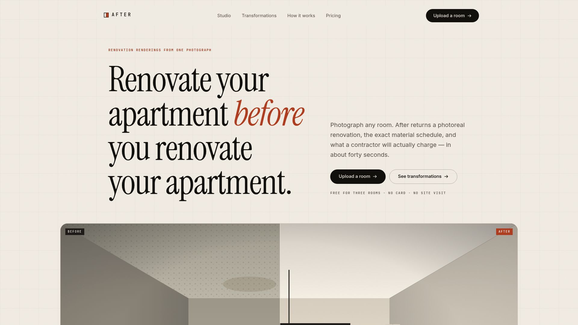 Apartment Renovation Landing Page — built with Capacity